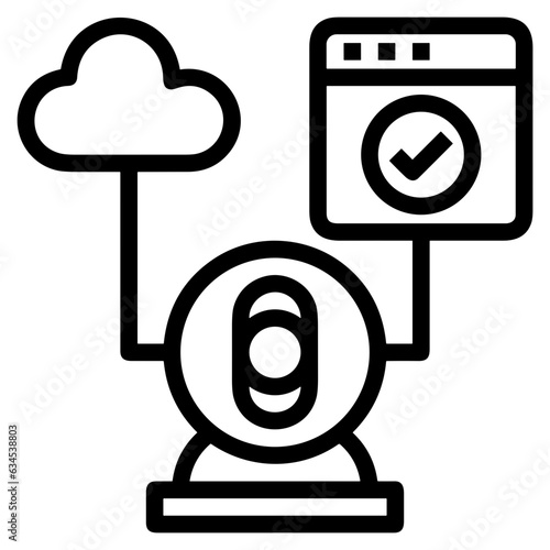 camera photography icon symbol image vector. Illustration of multimedia photographic lens grapich design image.