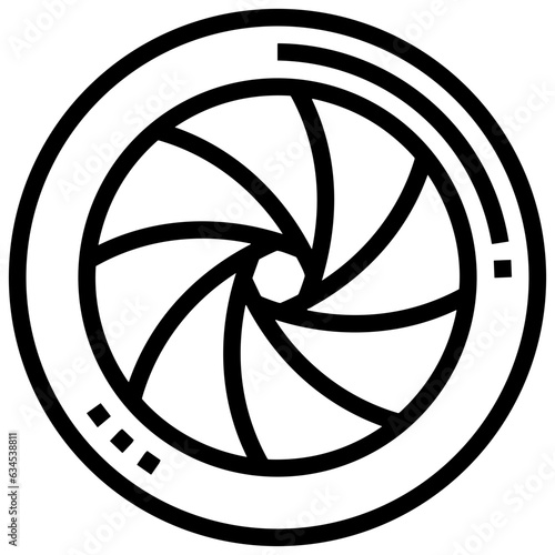 camera photography icon symbol image vector. Illustration of multimedia photographic lens grapich design image.