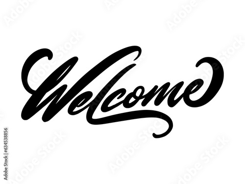 WELCOME TEXT CALLIGRAPHY SCRIPT STYLE