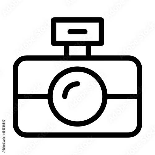 camera photography icon symbol image vector. Illustration of multimedia photographic lens grapich design image.