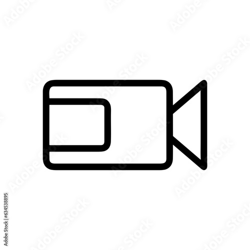 camera photography icon symbol image vector. Illustration of multimedia photographic lens grapich design image.