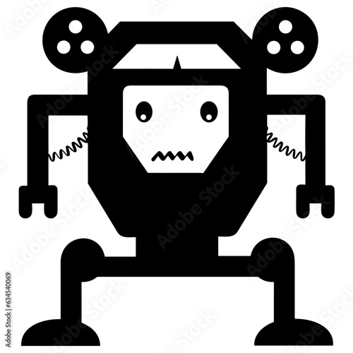 artificial intelligence technology icon symbol vector image. Illustration of artificial intelligence futuristic information human learning software design image