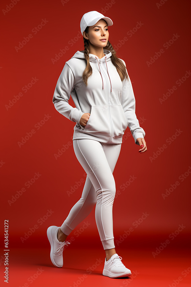 Sportswoman In Fashionable attire. Active lifestyle concept Sportswoman In Fashionable attire. Active lifestyle concept