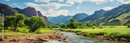 The Colorado River flowing through the Rocky Mountains