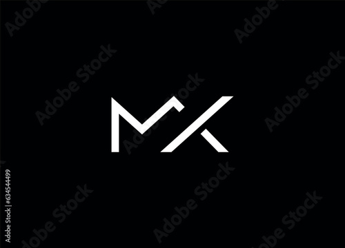 MX Initial letter logo design and monogram logo photo