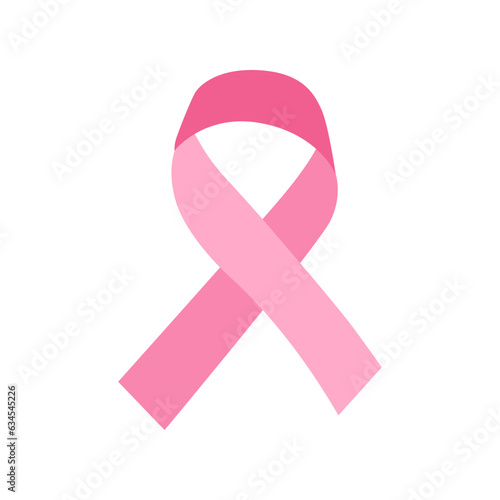 breast cancer day sign pink ribbon illustration