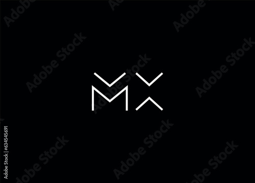 MX Initial letter logo design and monogram logo