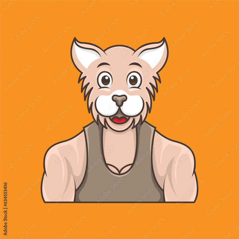 cute and handsome lion streetwear icon logo mascot illustration design cute and handsome lion streetwear icon logo mascot illustration design