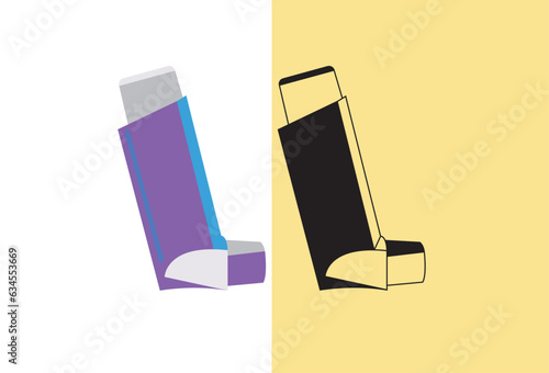 inhaler or respirator icon vector illustration