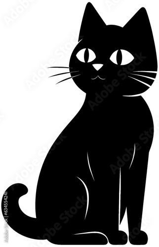 Black cat silhouette