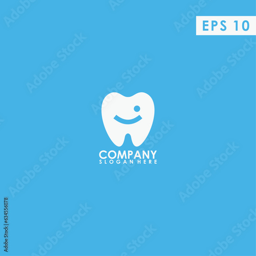 Tooth With Strong Hand Logo Design Vector Template. Modern Design. Vector Illustration