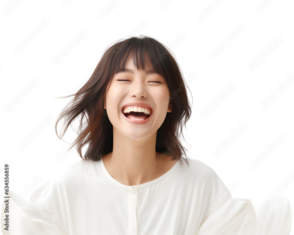 Cute Asian Girl Model Laughing with Joy, Isolated on Transparent Background, No Background
Cute Asian Girl Model Laughing with Joy, Isolated on Transparent Background, No Background