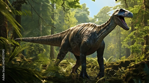 Plateosaurus  a dinosaur that lived millions of years ago