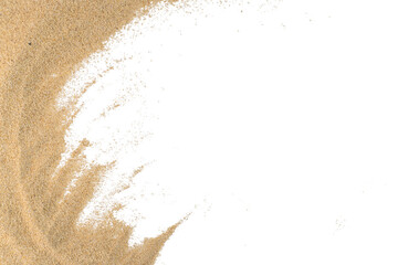 Sand Border Isolated Transparent Background