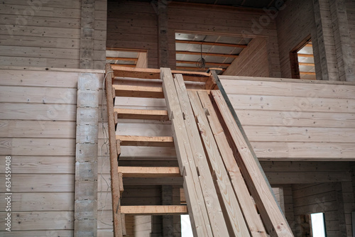  wooden staircase leading up