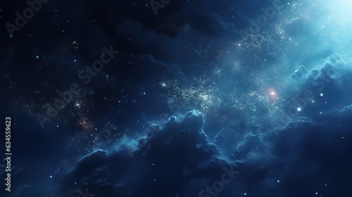 Starfield with nebula