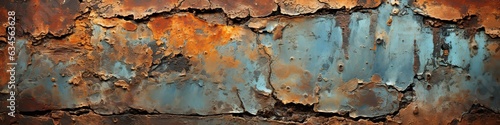 Seamless texture of dark brown rusted metal. Generative AI © Daniil