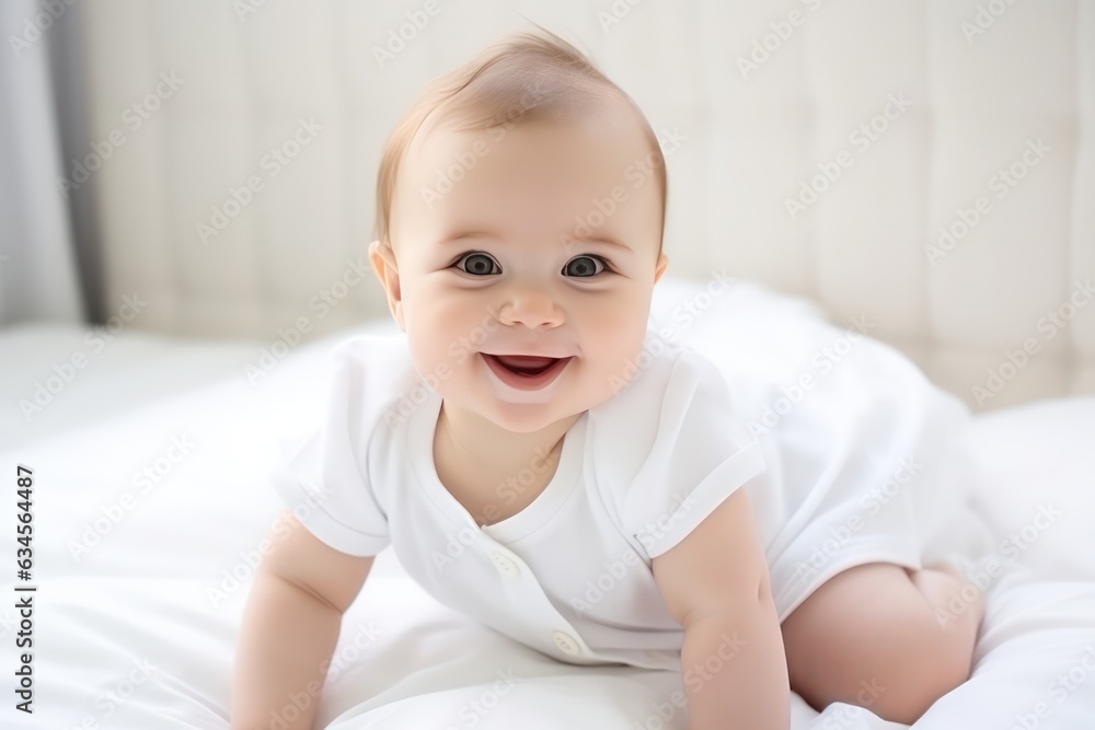 Infant baby smiling. Little baby girl portrait. Infant baby smiling. Little baby girl portrait.