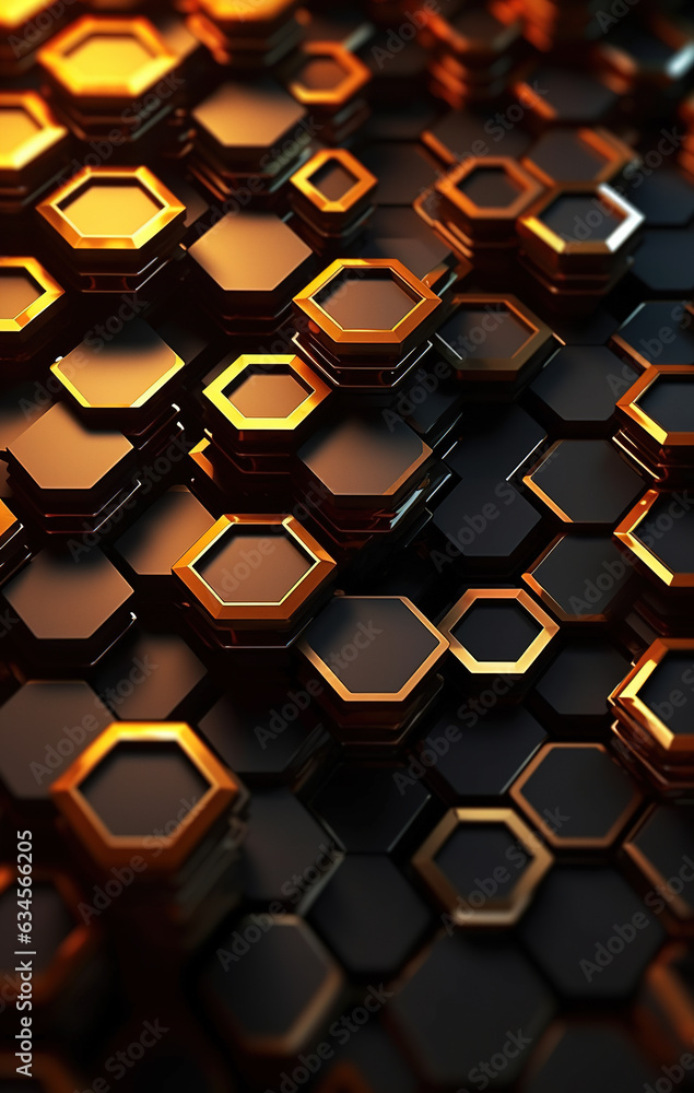 Honeycomb, abstract digital geometric background Honeycomb, abstract digital geometric background