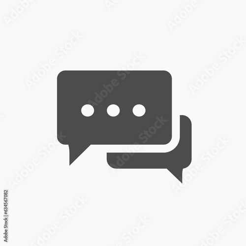 talk bubble icon. chat, communication, speech, conversation, sms, comment, message symbol