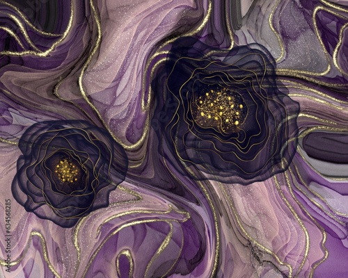 allover pattern digtal design textile print. floral motive tye and dye pattern