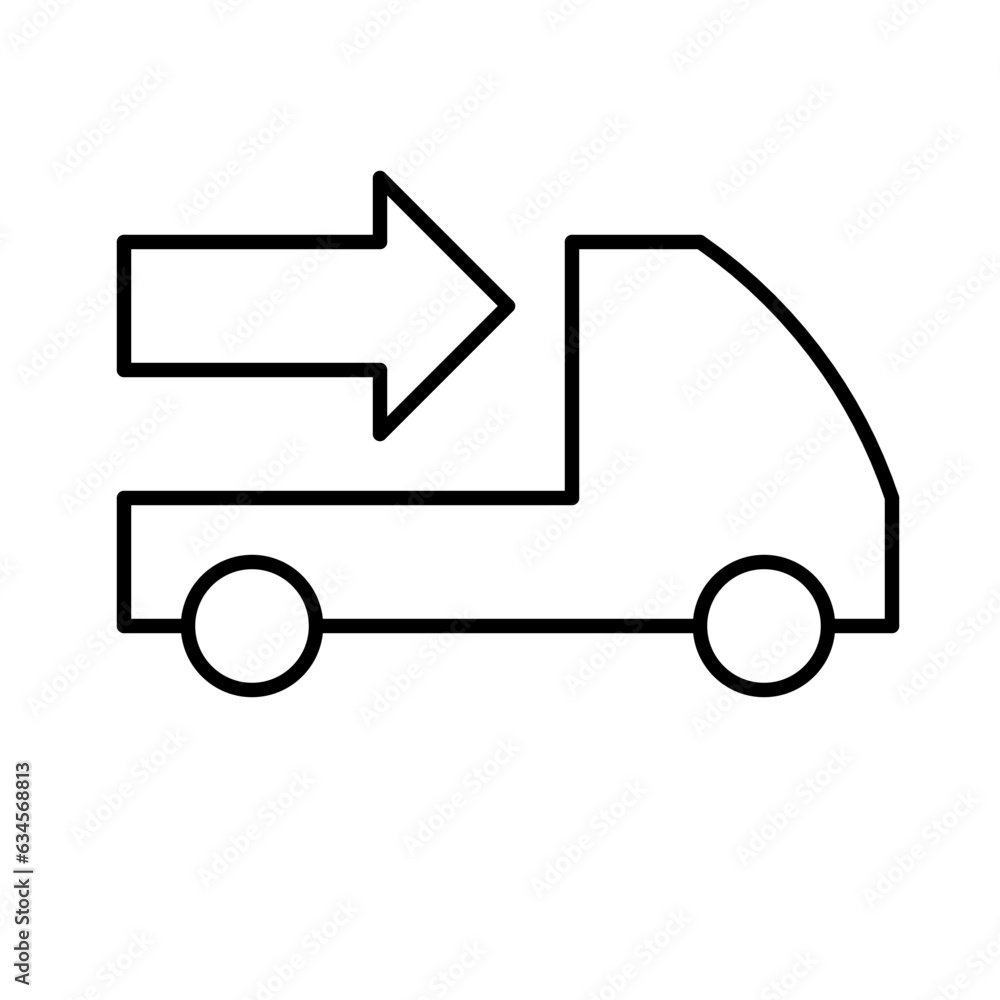 pick-up special line icon, pick up icon with arrow pick-up special line icon, pick up icon with arrow