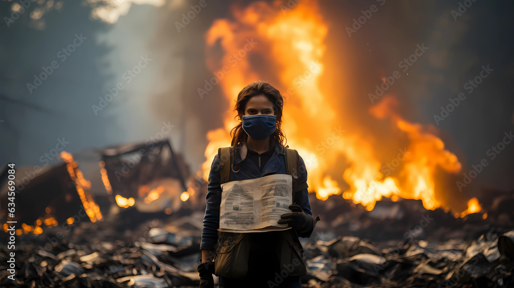 Obraz premium Green Vision: Leading Eco-Revival Amidst Global Challenges