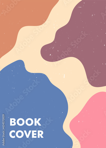 Unique cover template with pastel colors. Perfect for posters, prints, covers, wallpapers. Minimalist Abstract background.