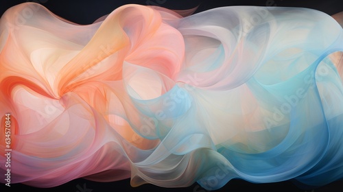 Ethereal Whispers: Wisps of light and color forming ephemeral shapes, representing abstract concepts | generative AI photo