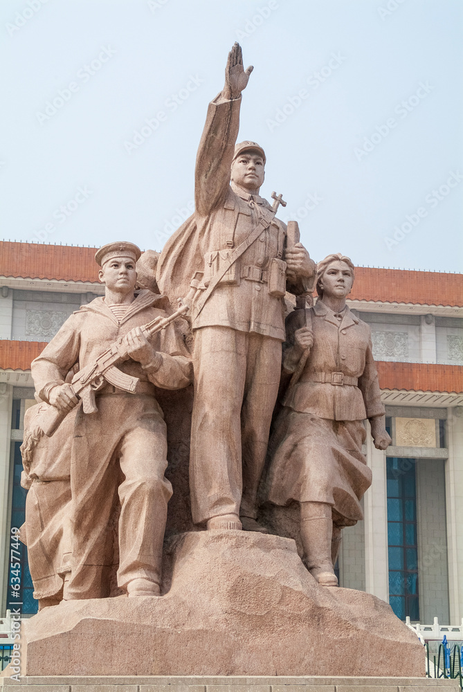 Fototapeta premium Close-up of Tiannamen Square monument
