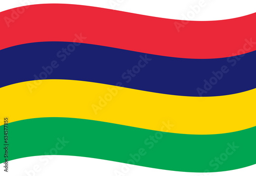 Mauritius flag wave. Mauritius flag. Flag of Mauritius