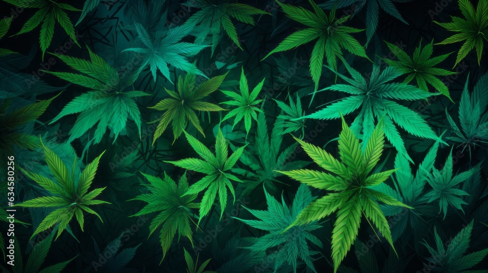 Cannabis green leaf background Cannabis green leaf background