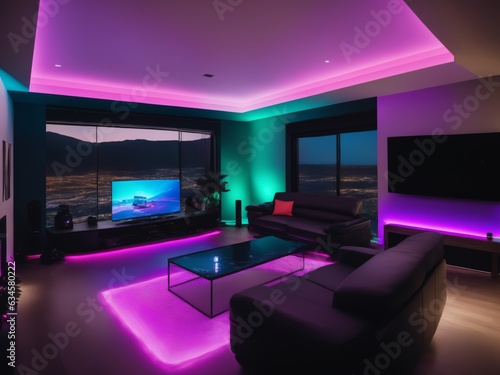 a luxury home with rgb, streamer, gaming version