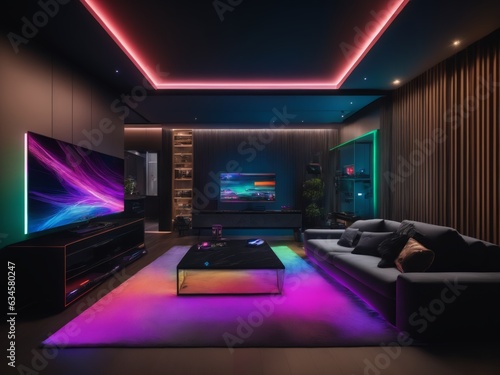 a luxury home with rgb, streamer, gaming version