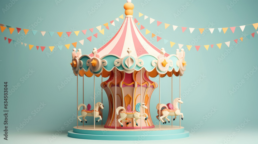 carousel with horses carousel with horses