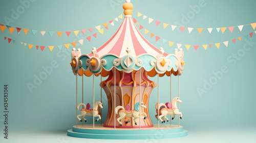 carousel with horses