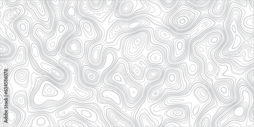 Abstract wavy topographic map contour, lines Pattern background. Wavy curve lines banner design. Topographic map and landscape terrain texture grid. Vector illustration.