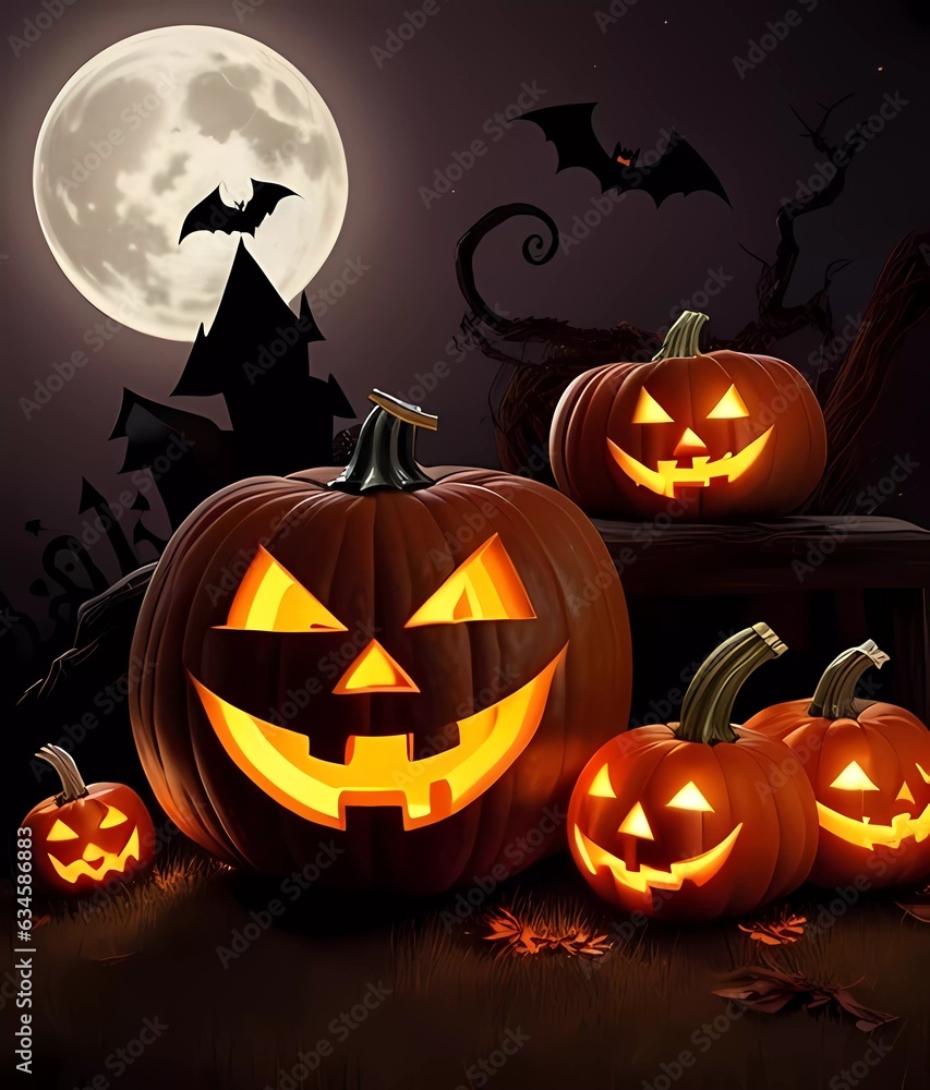 halloween background with pumpkin halloween background with pumpkin