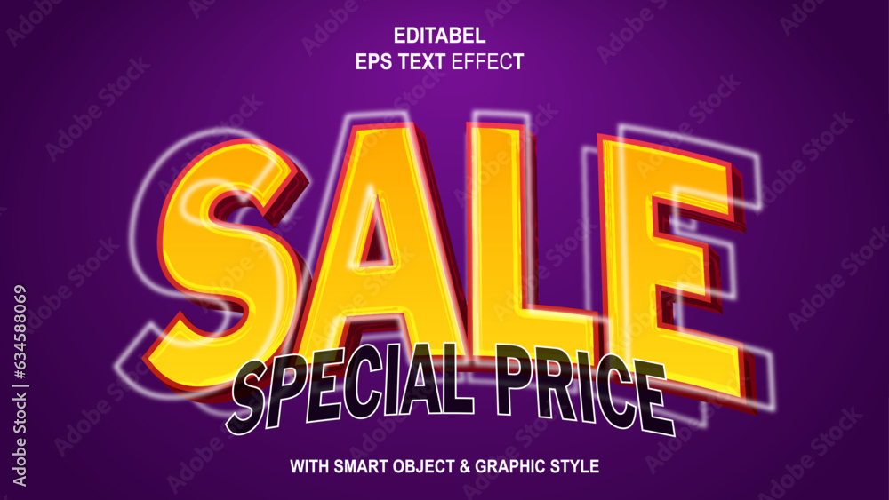 Text Effect Vector and Logo Text SALE Special Price
