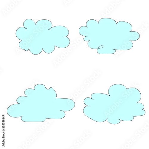set of clouds
