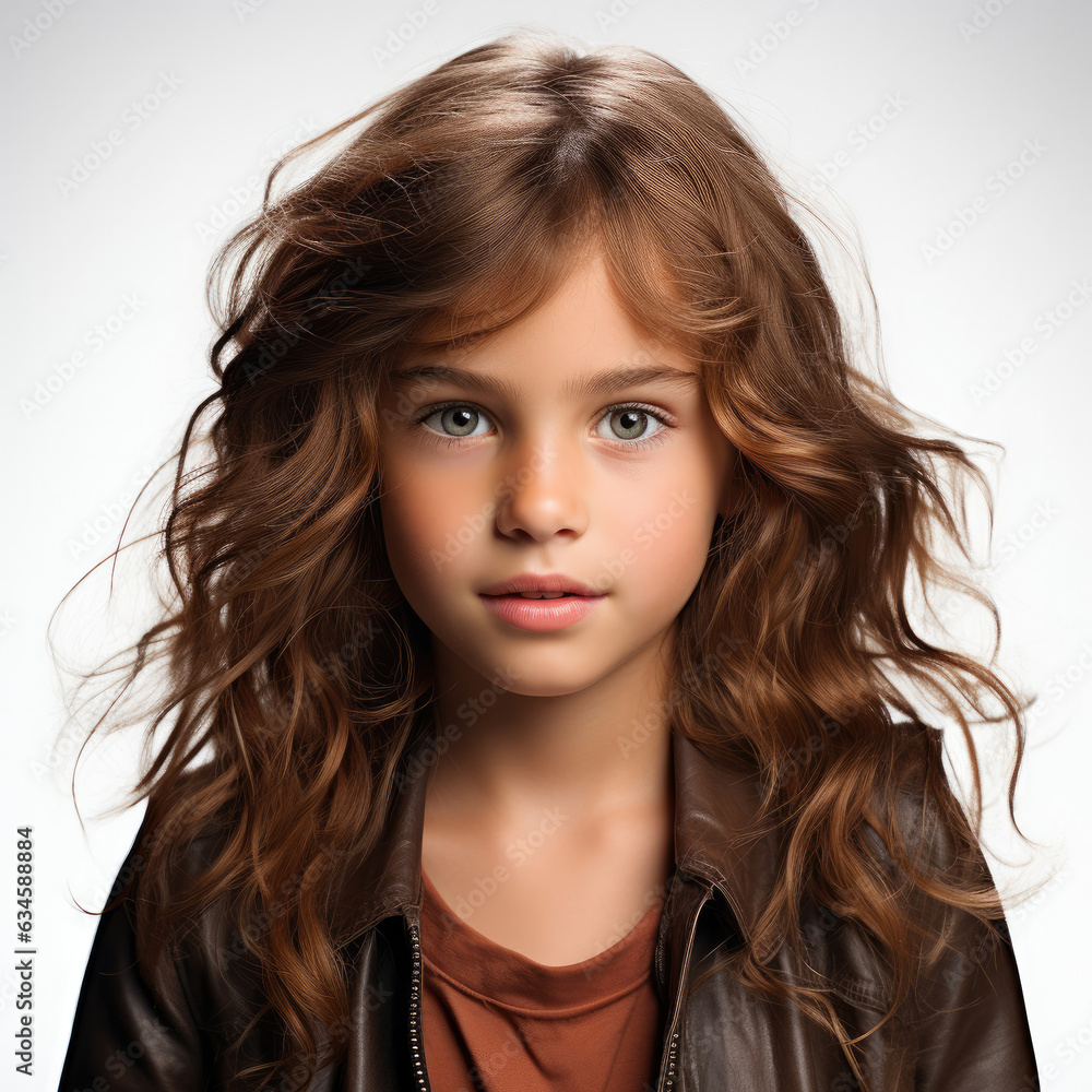 A professional studio headshot of a confident 6-year-old Canadian girl looking directly into the camera. A professional studio headshot of a confident 6-year-old Canadian girl looking directly into the camera.