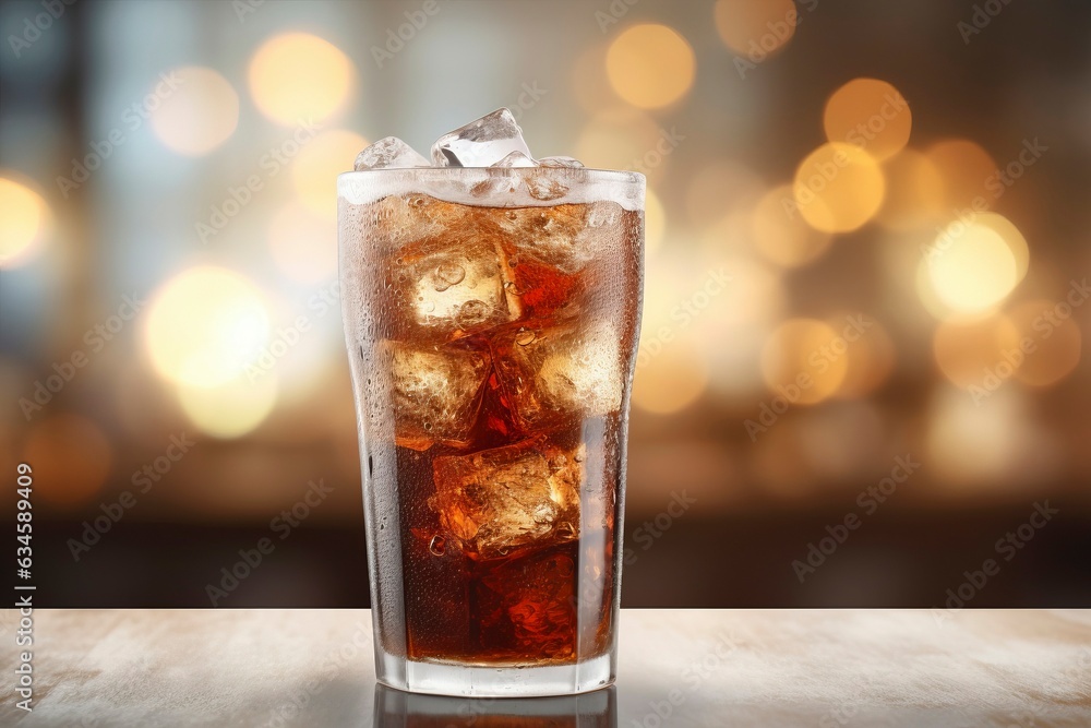 Refreshing Cola with Ice Refreshing Cola with Ice