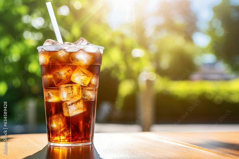 Refreshing Cola with Ice Refreshing Cola with Ice