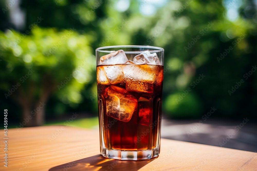 Refreshing Cola with Ice Refreshing Cola with Ice