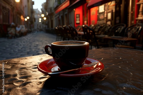 Espresso on Street-side Table