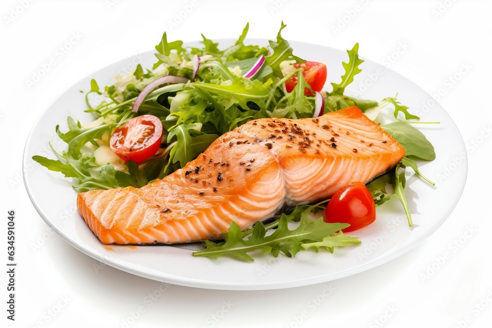 Elegant Baked Salmon Food Composition Elegant Baked Salmon Food Composition