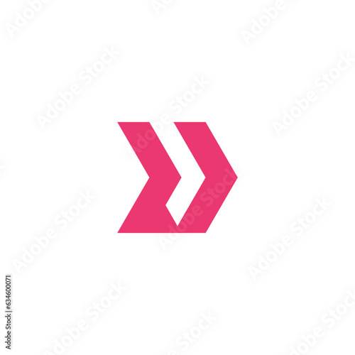 Logistics logo design icon element with arrow concept