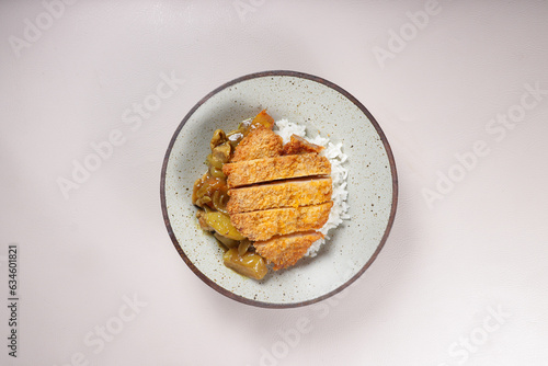 Chicken Katsu Curry with Rice - Japanese Food