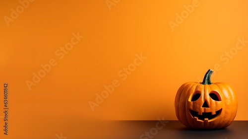 Spooky and Stylish: Dark Orange Background with Minimalist Halloween Theme