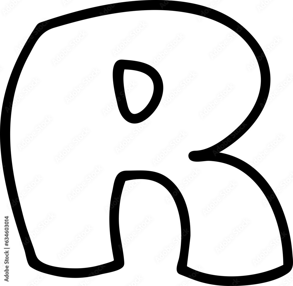 R capital alphabet line letter display font. R capital alphabet line letter display font.